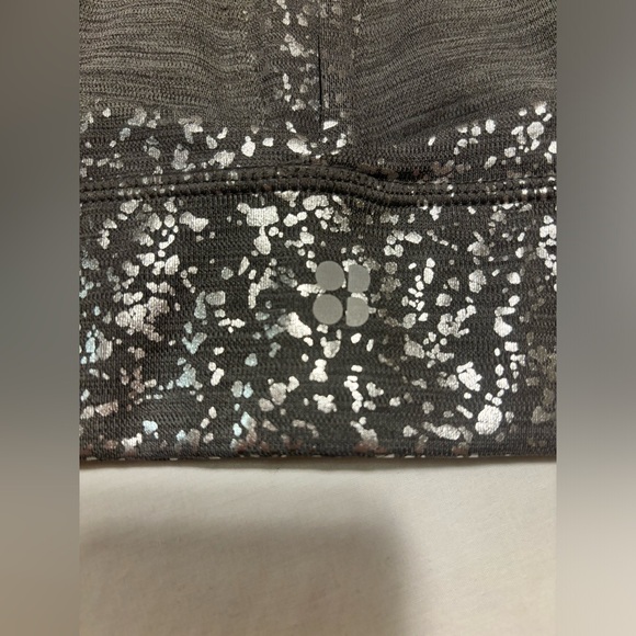 Sweaty Betty Goddess Bra, gray & silver scatter foil, L - Picture 6 of 6